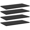 vidaXL Police za knjige 8 kom crne 60 x 30 x 1,5 cm od iverice