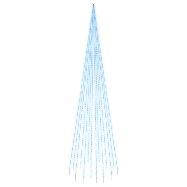 vidaXL Božićno drvce na stijegu 1134 LED žarulje plave 800 cm