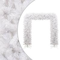 vidaXL Luk od božićnih drvca bijeli 240 cm