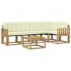 vidaXL Set vanjskih sofa 6 kom. Bijela i krem