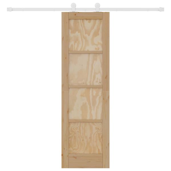 vidaXL Klizna vrata ORKDAL Smeđa 61 x 198,5 cm Čvrsto borovo drvo