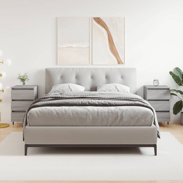 vidaXL Noćni ormarići 2 kom boja hrasta 40x35x69 cm konstruirano drvo