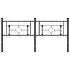 vidaXL Metalno uzglavlje crno 180 cm