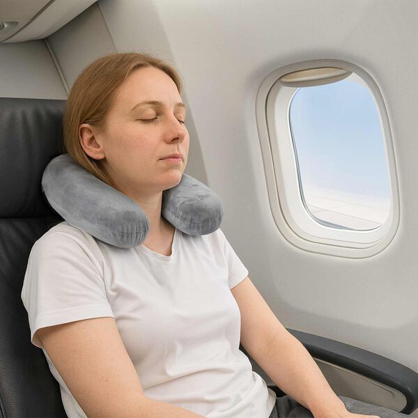 vidaXL Jastuk s jastukom Siva 27 x 27 x 8,5 cm Bar&scaron;un