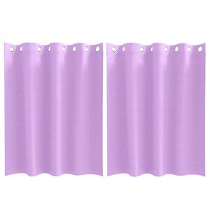 vidaXL Zavjese za blackout s prstenovima 2 pcs Ljubičasta 140 x 140 cm