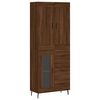 vidaXL Visoka komoda boja hrasta 69,5x34x180 cm od konstruiranog drva