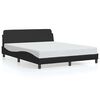 vidaXL Okvir za krevet Dover crni 152x203 cm od umjetne kože