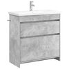 vidaXL Set namje&scaron;taja za kupaonicu Betonska siva 81 x 40 x 84,5 cm