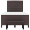 vidaXL Krevet s opruga kutije Tamno smeđa 120 x 190 cm tkanina