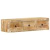 vidaXL Zidni TV ormarić 100x32x25 cm puno drvo grubo mango