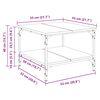 vidaXL Stolić za kavu boja hrasta 55x55x40 cm konstruirano drvo