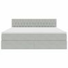 vidaXL Krevet s od storage Svijetlo siva 180 x 200 cm Bar&scaron;un