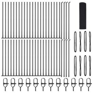 vidaXL Stup za ogradu Siva