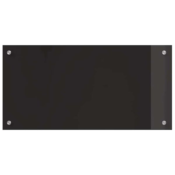 vidaXL Kuhinjski za&scaron;tita 2 pcs Crna 80 x 40 cm