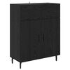 vidaXL Highboard s ladicama 2 pcs Crni hrast Konstruirano drvo