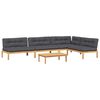 vidaXL 5-dijelna set vrtnih sofa od paleta s jastucima od drva bagrema