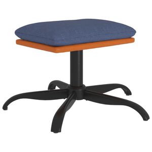 vidaXL Tabure plavi 60x60x36 cm od tkanine i umjetne kože