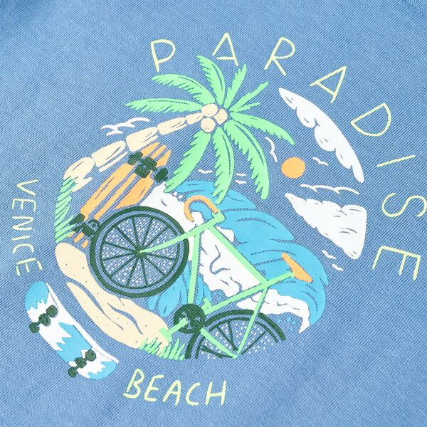 Dječja majica srednje plava 92