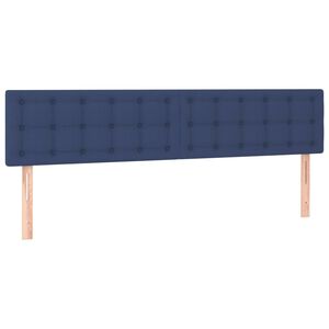 vidaXL Uzglavlja plava 160x5x78/88 cm od tkanine