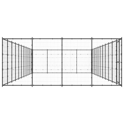 vidaXL Vanjski kavez za pse čelični 53,24 m²