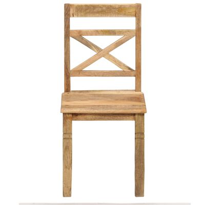 vidaXL Blagovaonske stolice od masivnog drva manga 6 kom