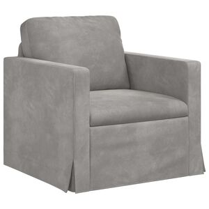 vidaXL Sofa Svijetlo siva 78 x 78 x 80 cm Bar&scaron;un