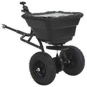 vidaXL Rasipač Crna 53 x 108 x 74 cm PVC i čelik