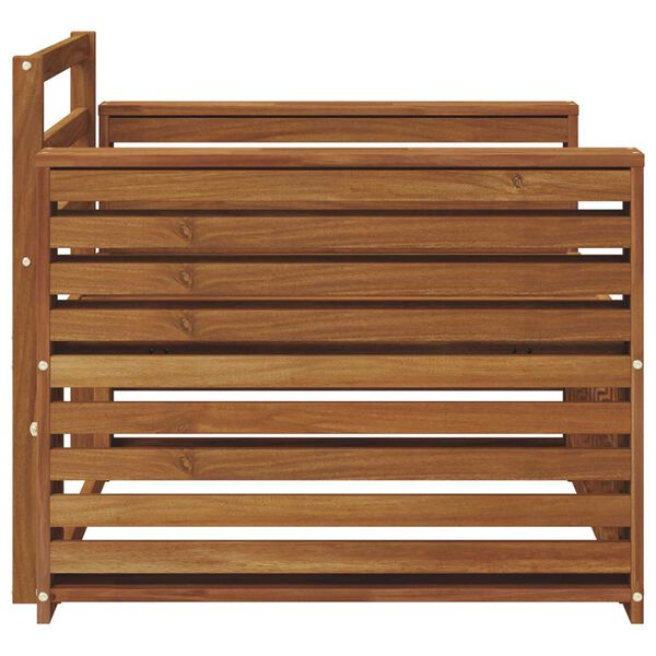 vidaXL 2 Komad Sofa s naslonima Čvrsto drvo akacije Prirodna