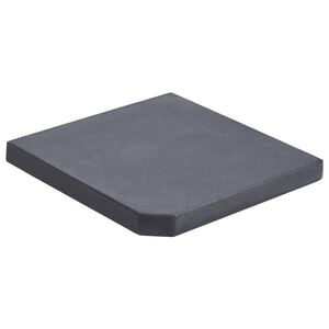 vidaXL Uteg za suncobran crni granitni četvrtasti 25 kg
