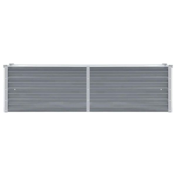 vidaXL Vrtna sadilica od pocinčanog čelika 160 x 40 x 45 cm siva