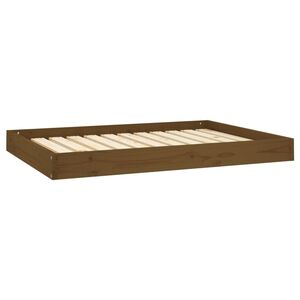 vidaXL Dnevni ležaj smeđa boja meda 101,5x74x9 cm od masivne borovine