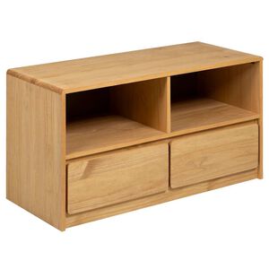 vidaXL TV ormarić SAUDA boja hrasta 99 x 43 x 55 cm masivna borovina
