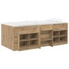 vidaXL Loft krevet s ormarom 3 kom. Hrast artisan Konstruirano drvo