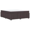 vidaXL Krevetna konstrukcija Tamno smeđa 180 x 200 cm tkanina