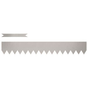 vidaXL Ograda oko Travnjaka 10 pcs Rđa 100 x 0,05 x 15 cm