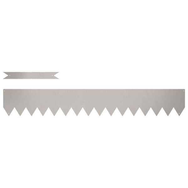 vidaXL Ograda oko Travnjaka 10 pcs Smeđa 100 x 0.05 x 20 cm