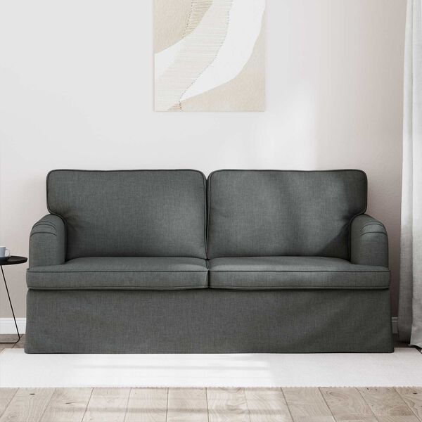 vidaXL Sofa Tamno siva 142 x 80 x 85 cm tkanina