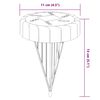 vidaXL Solarna podna svjetla sa &scaron;iljcima za tlo 4 kom topla bijela
