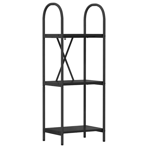 vidaXL Polica Crni hrast 40 x 30 x 109 cm Konstruirano drvo
