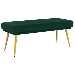 vidaXL Klupa s dvostrukim slojem Tamnozelena 120 x 45 x 46 cm Bar&scaron;un