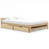 vidaXL Okvir za krevet s 4 ladice 140 x 200 cm od masivne borovine
