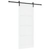 vidaXL Klizna vrata 93 x 232 cm Konstruirano drvo Bijela i crna