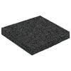 vidaXL Gumenasti granulatni vanjski pod Crna 9 x 9 x 1 cm Guma