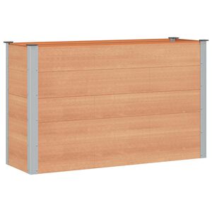 vidaXL Povi&scaron;ena vrtna gredica Smeđa 150 x 50 x 91 cm WPC i aluminij