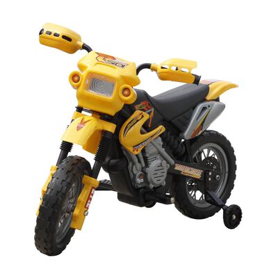 vidaXL Dječji motor žuto-crni