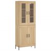 vidaXL Visoka komoda hrasta sonome 69,5x34x180cm od konstruiranog drva