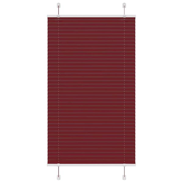 vidaXL Plisirana roleta Bordeaux crvena 70x150 cm &Scaron;irina tkanine