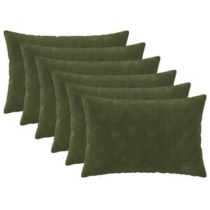 vidaXL Presvlaka za jastuk 6 pcs HEERLEN Zelena 30 x 50 cm