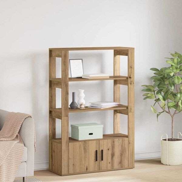 vidaXL Kreveta hrast artisan 30 x 80 x 119.5 cm Konstruirano drvo