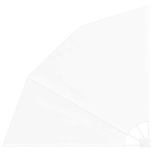 vidaXL Zaslon za privatnost na balkonu 140 x 140 cm Poliester Bijela